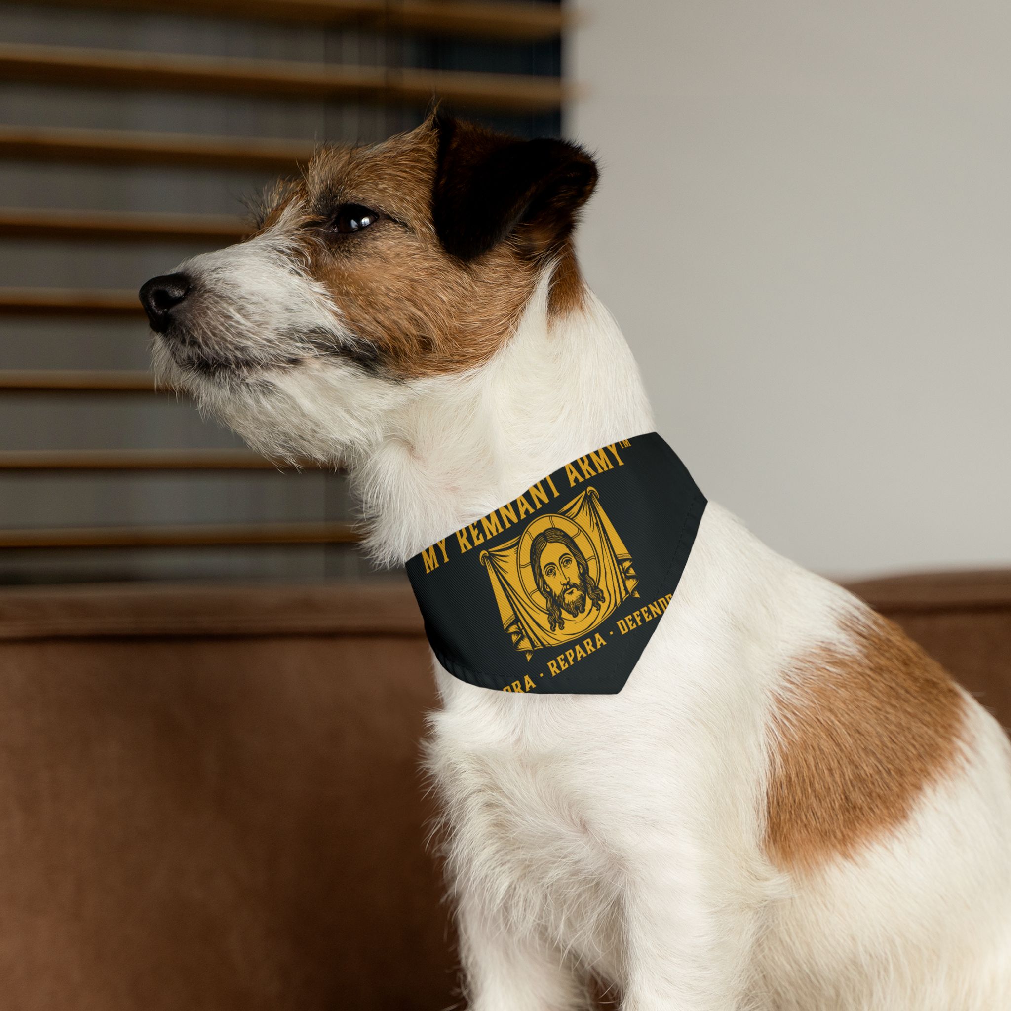 My Remnant Army Pet Bandana Collar — "Ora · Repara · Defende" Dog Collar Bandana - Image 11