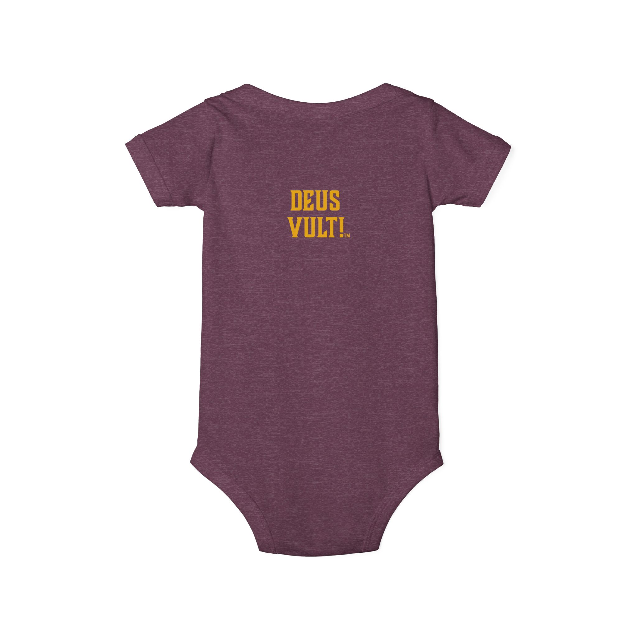 Infant Onesie – 'Deus Vult' Vintage Icon Baby Bodysuit - Image 50