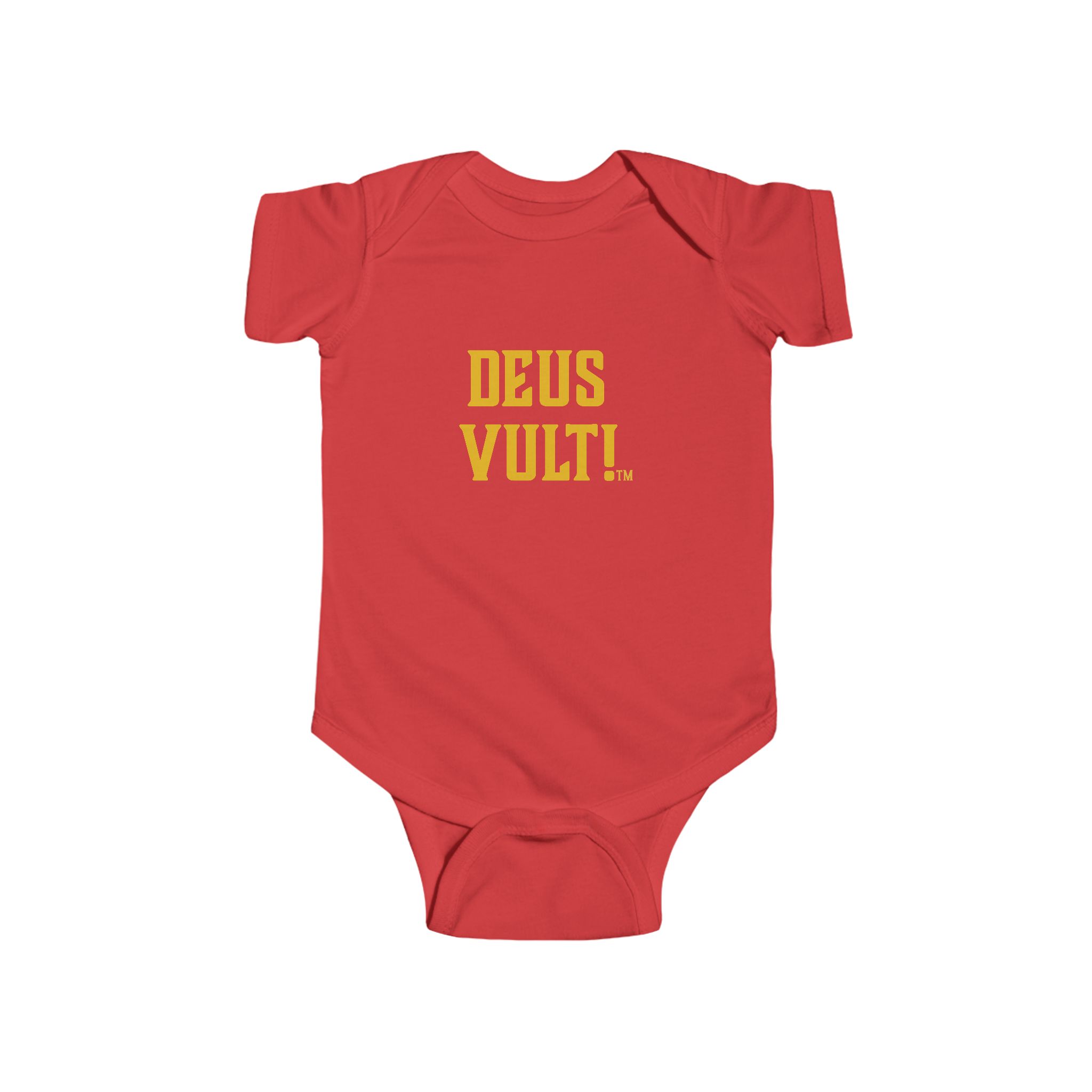 Infant Bodysuit — "Deus Vult" Gold Graphic Baby Onesie - Image 22