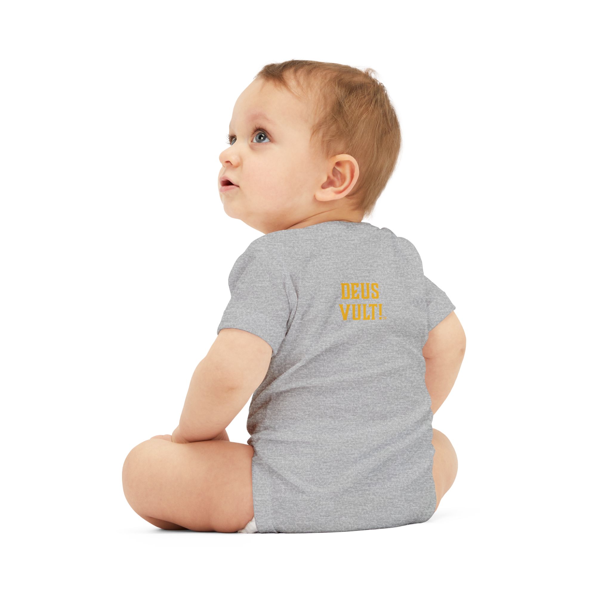 Infant Onesie – 'Deus Vult' Vintage Icon Baby Bodysuit - Image 28
