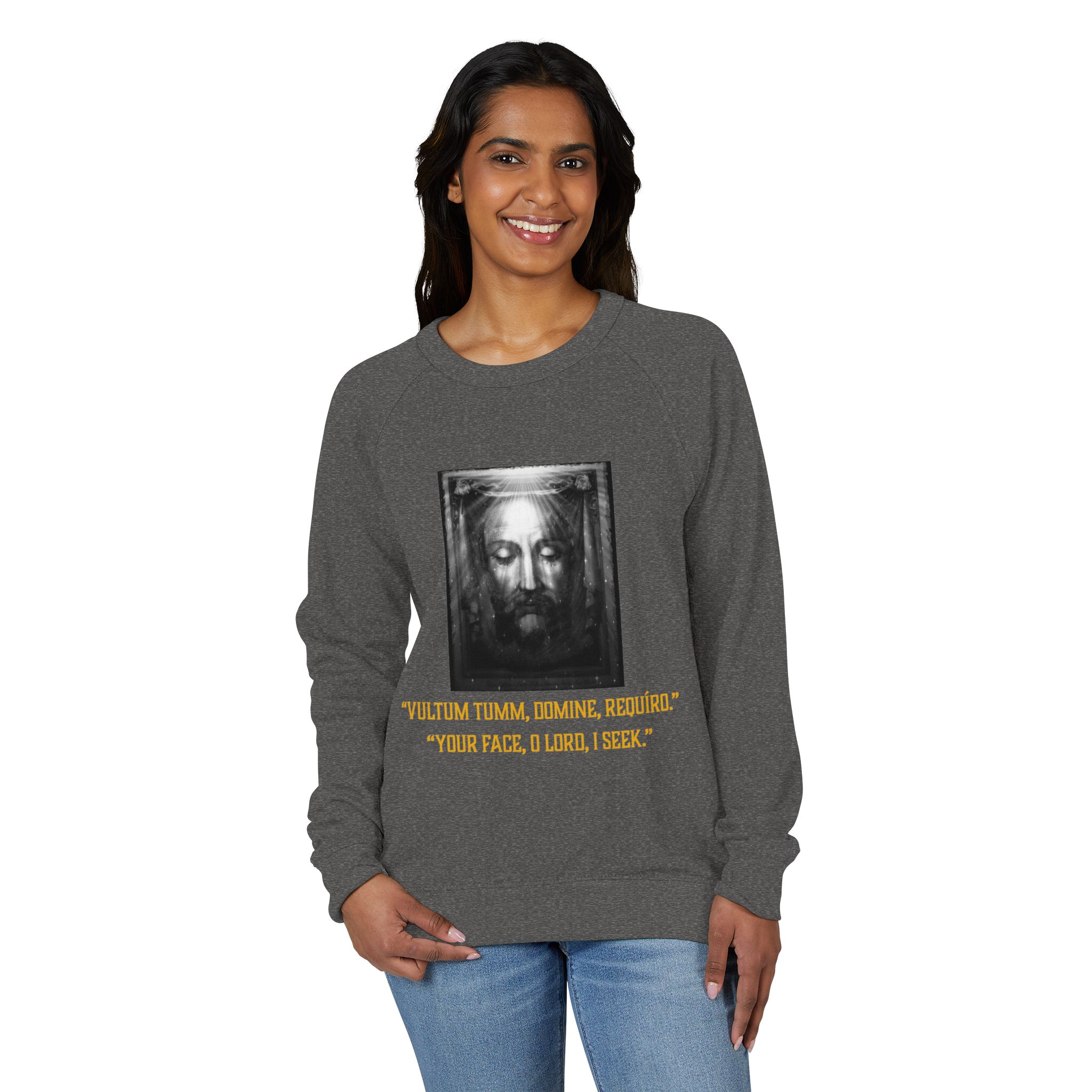 Unisex French Terry Raglan Crewneck - Image 3