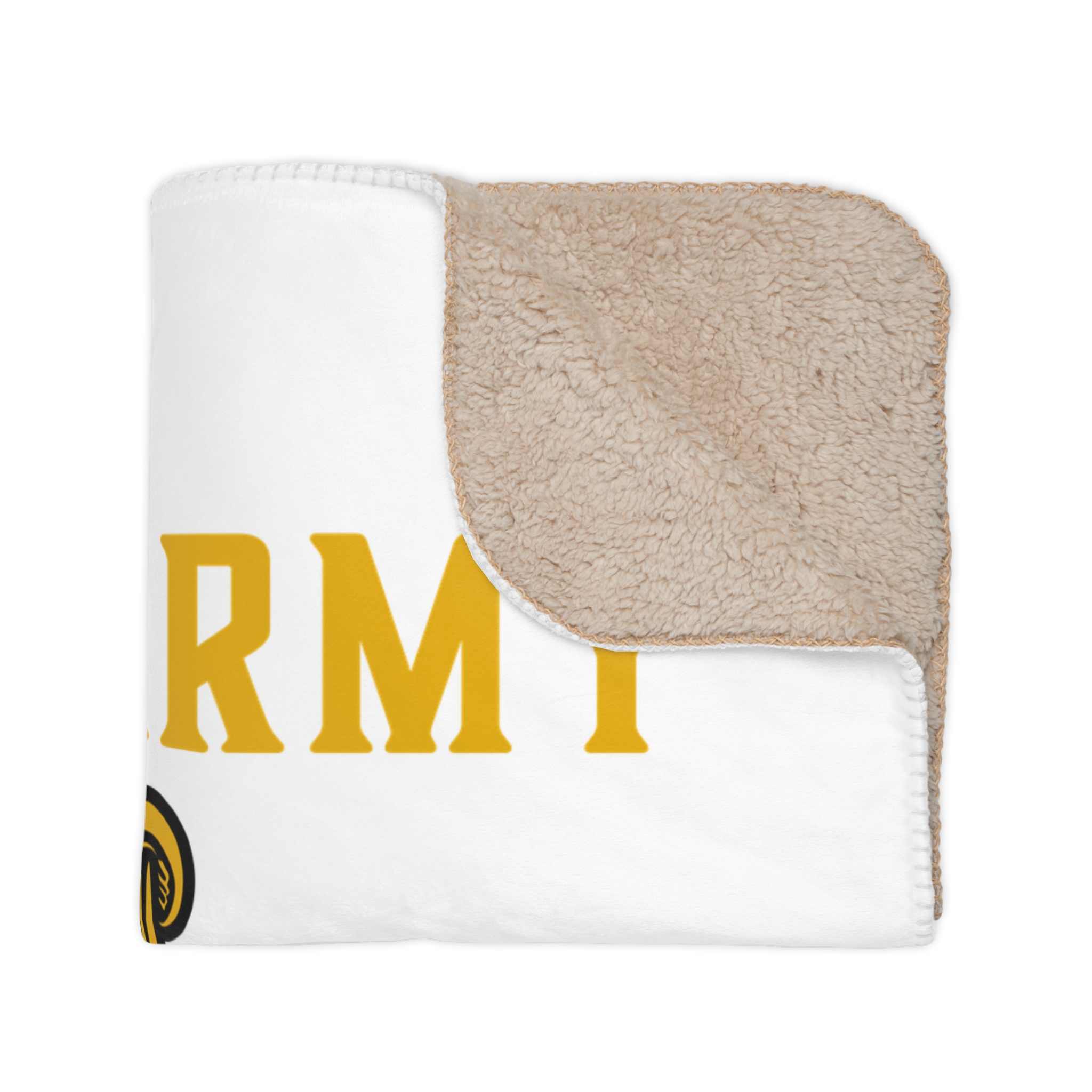 Christian Sherpa Blanket — "My Remnant Army" Ora Repara Defende Throw - Image 3