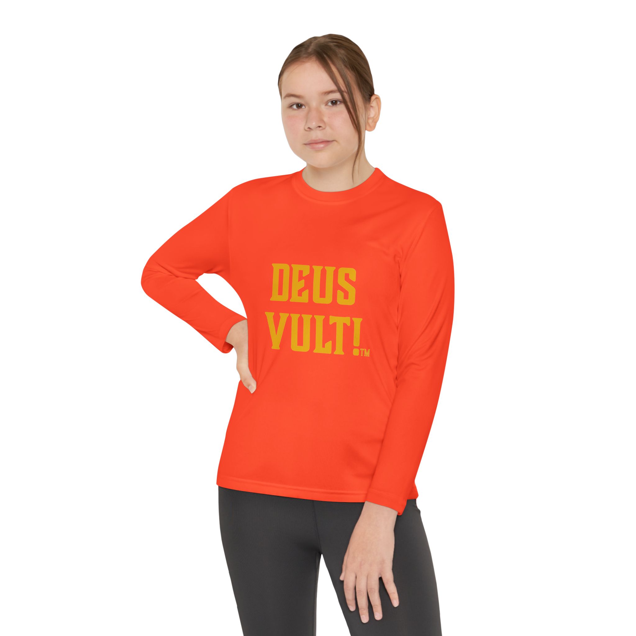 Youth Long Sleeve Tee — "DEUS VULT" Catholic/My Remnant Army Graphic - Image 12