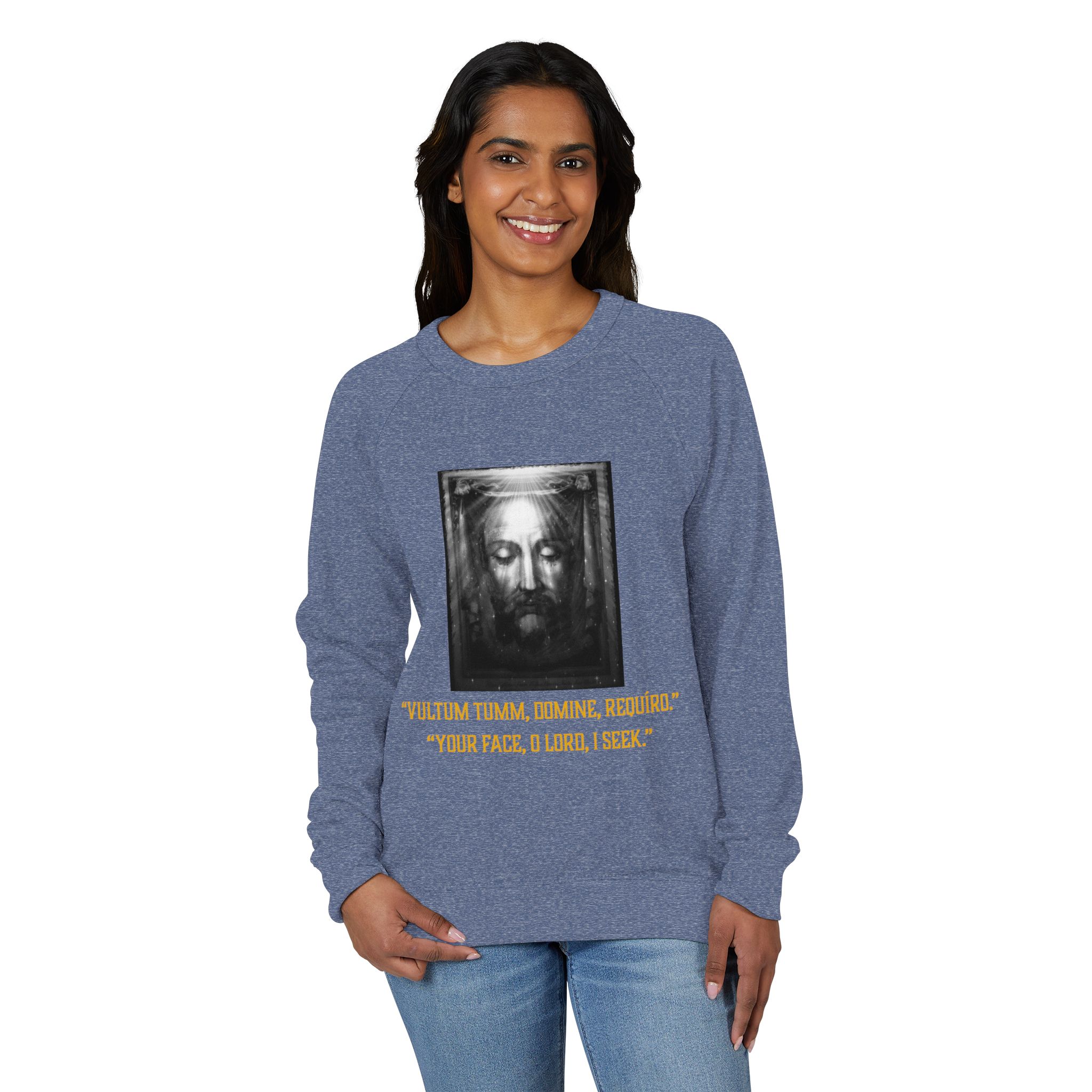 Unisex French Terry Raglan Crewneck - Image 19