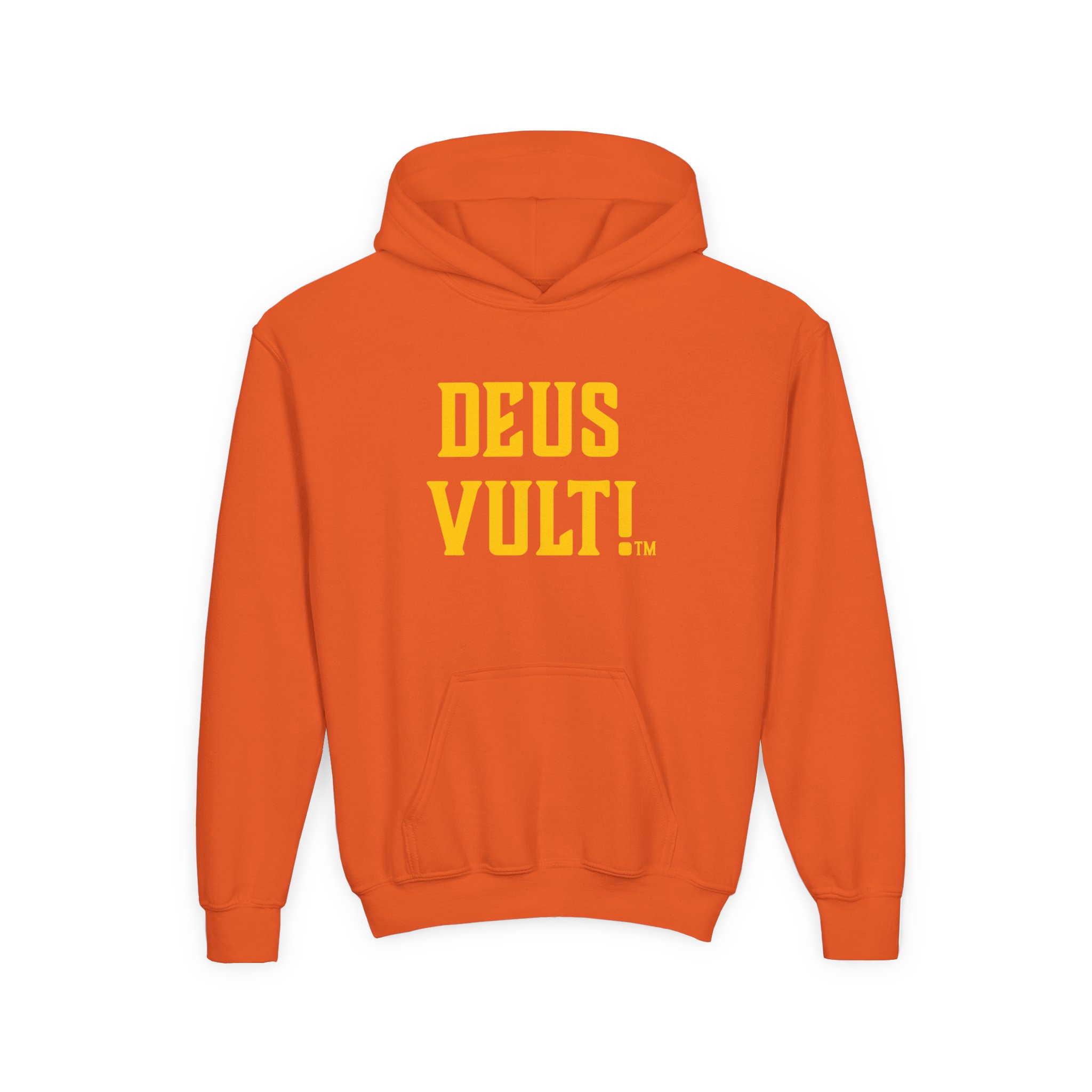 Youth Hoodie — "Deus Vult" Religious Graphic Pullover - Image 13