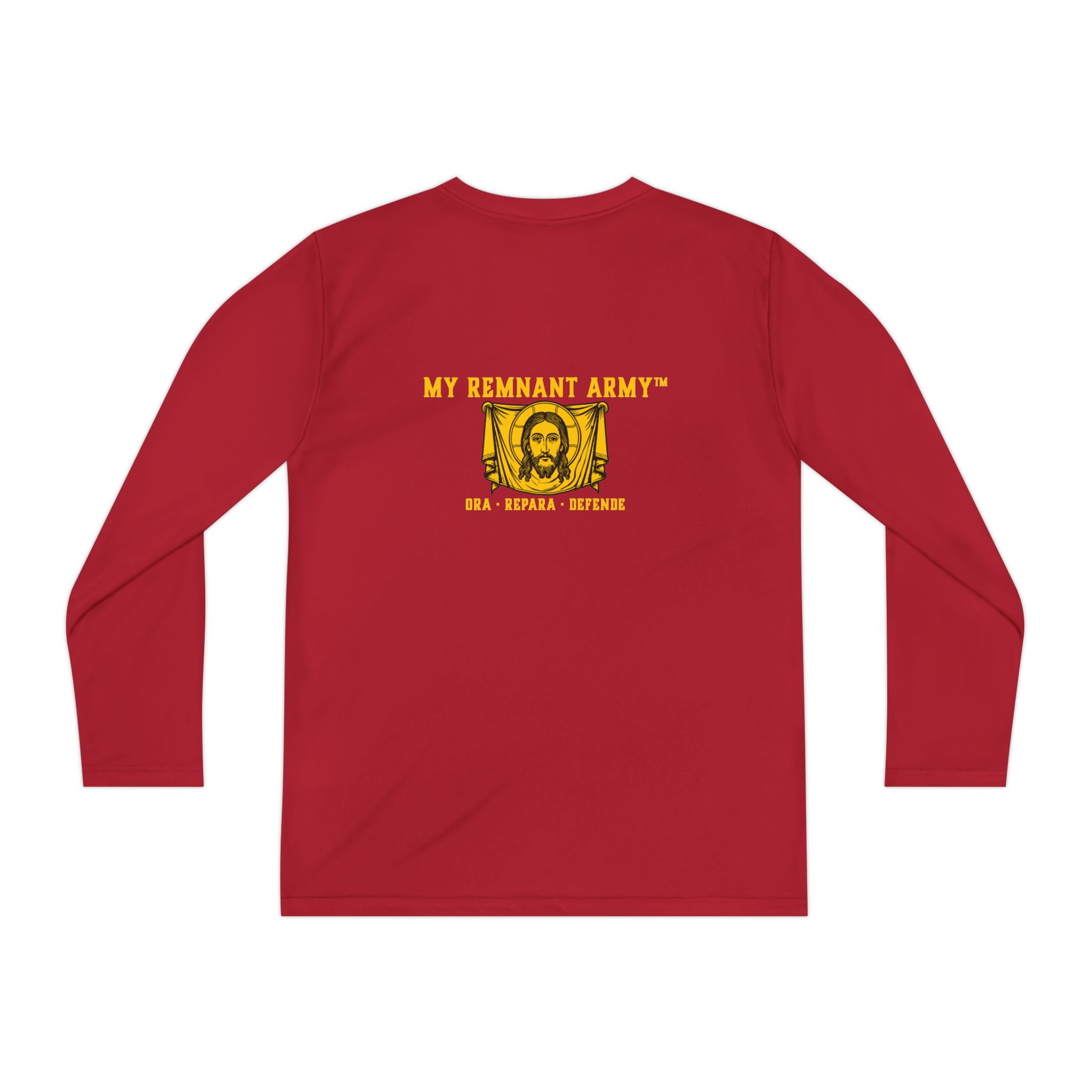 Youth Long Sleeve Tee — "DEUS VULT" Catholic/My Remnant Army Graphic - Image 54