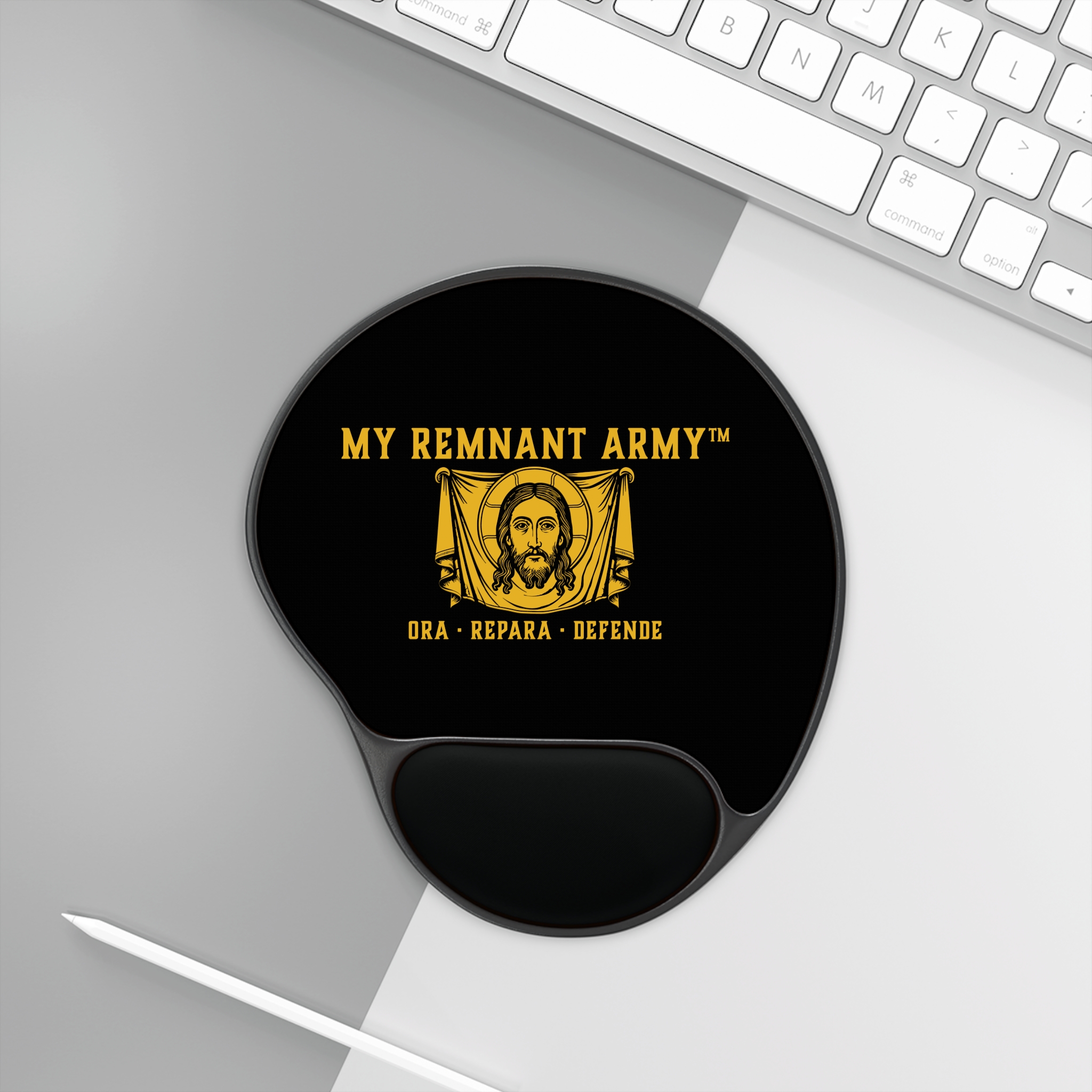 My Remnant Army Wrist-Comfort Mouse Pad — "Ora · Repara · Defende" - Image 3