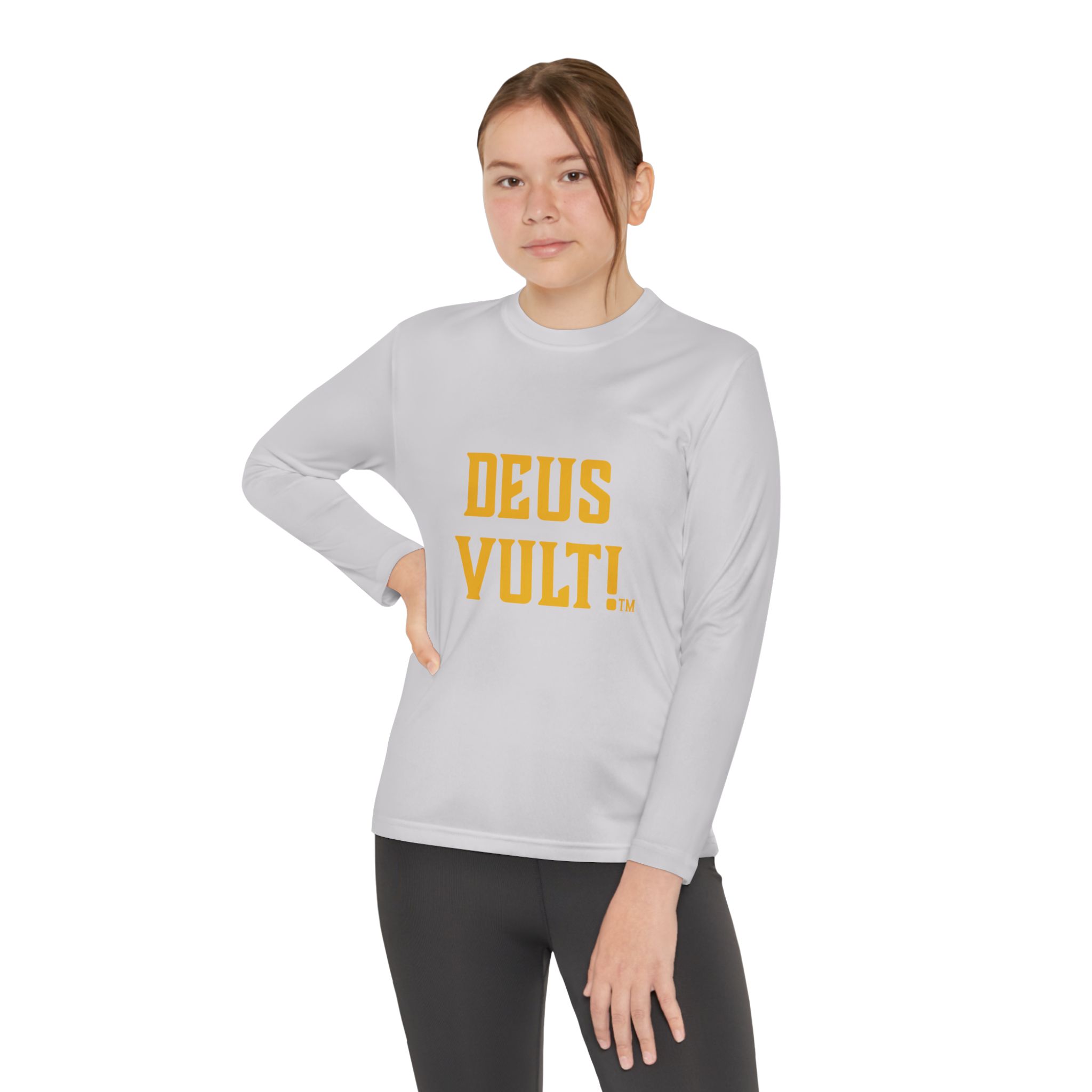 Youth Long Sleeve Tee — "DEUS VULT" Catholic/My Remnant Army Graphic - Image 8