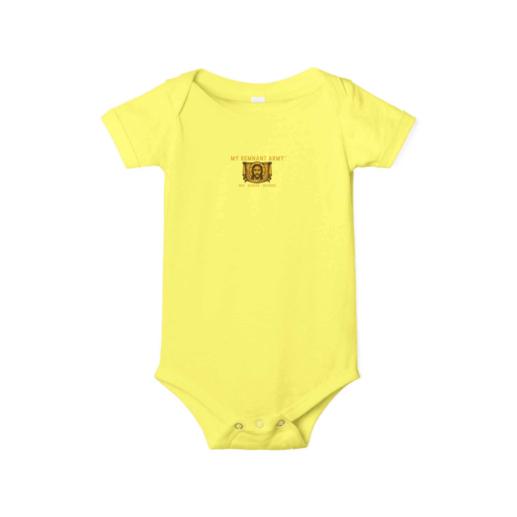 Infant Onesie – 'Deus Vult' Vintage Icon Baby Bodysuit - Image 21