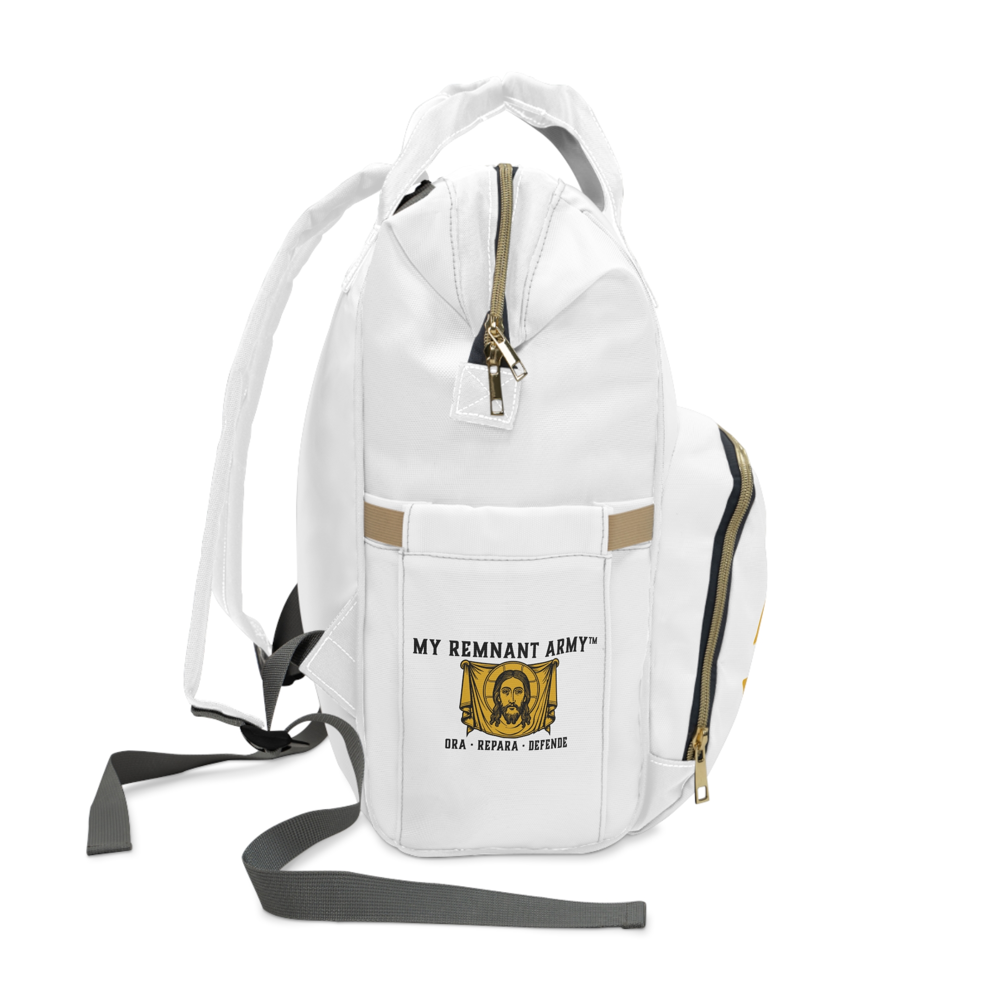 Deus Vult! Multifunctional Diaper Backpack — Tactical Baby Travel Bag - Image 4