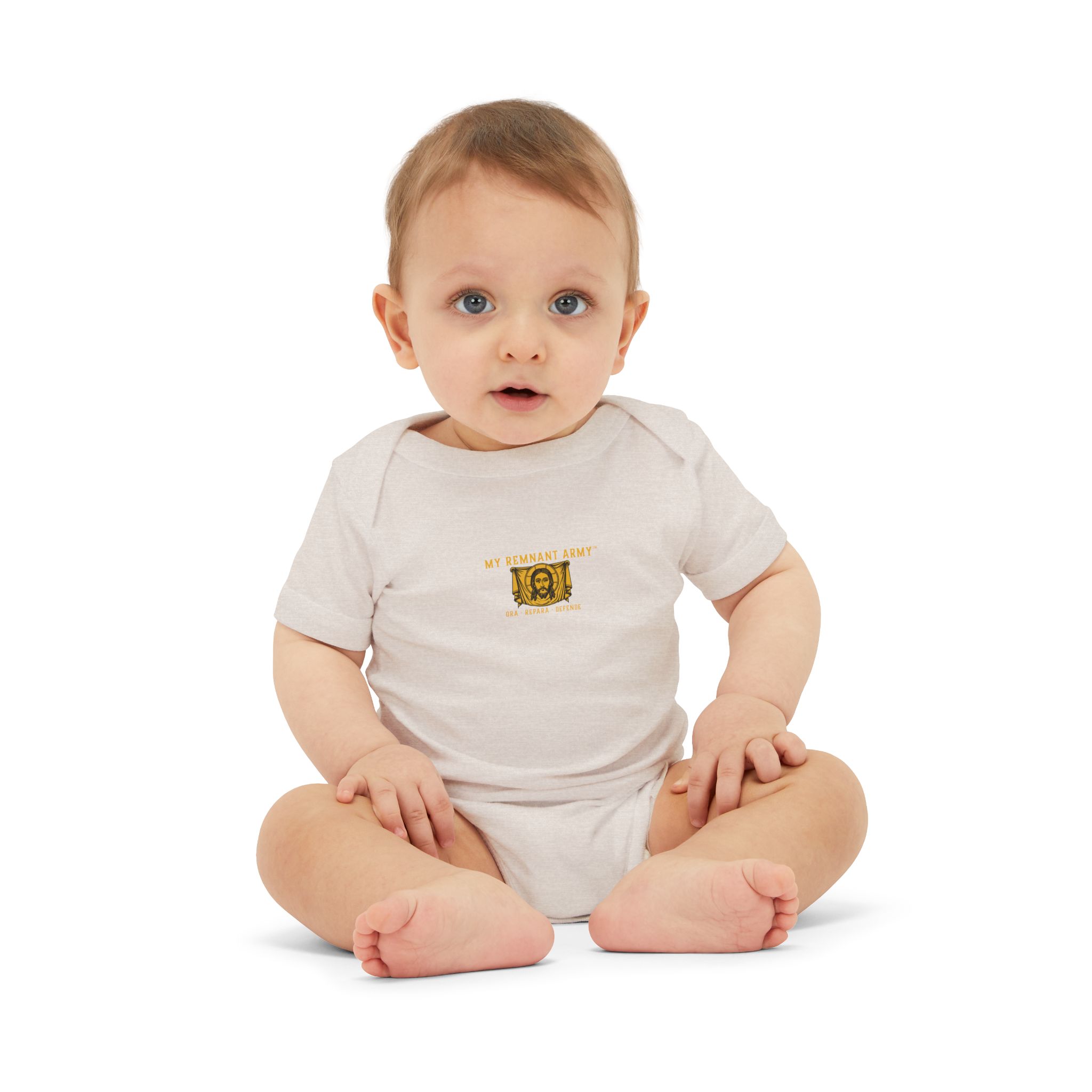 Infant Onesie – 'Deus Vult' Vintage Icon Baby Bodysuit - Image 19