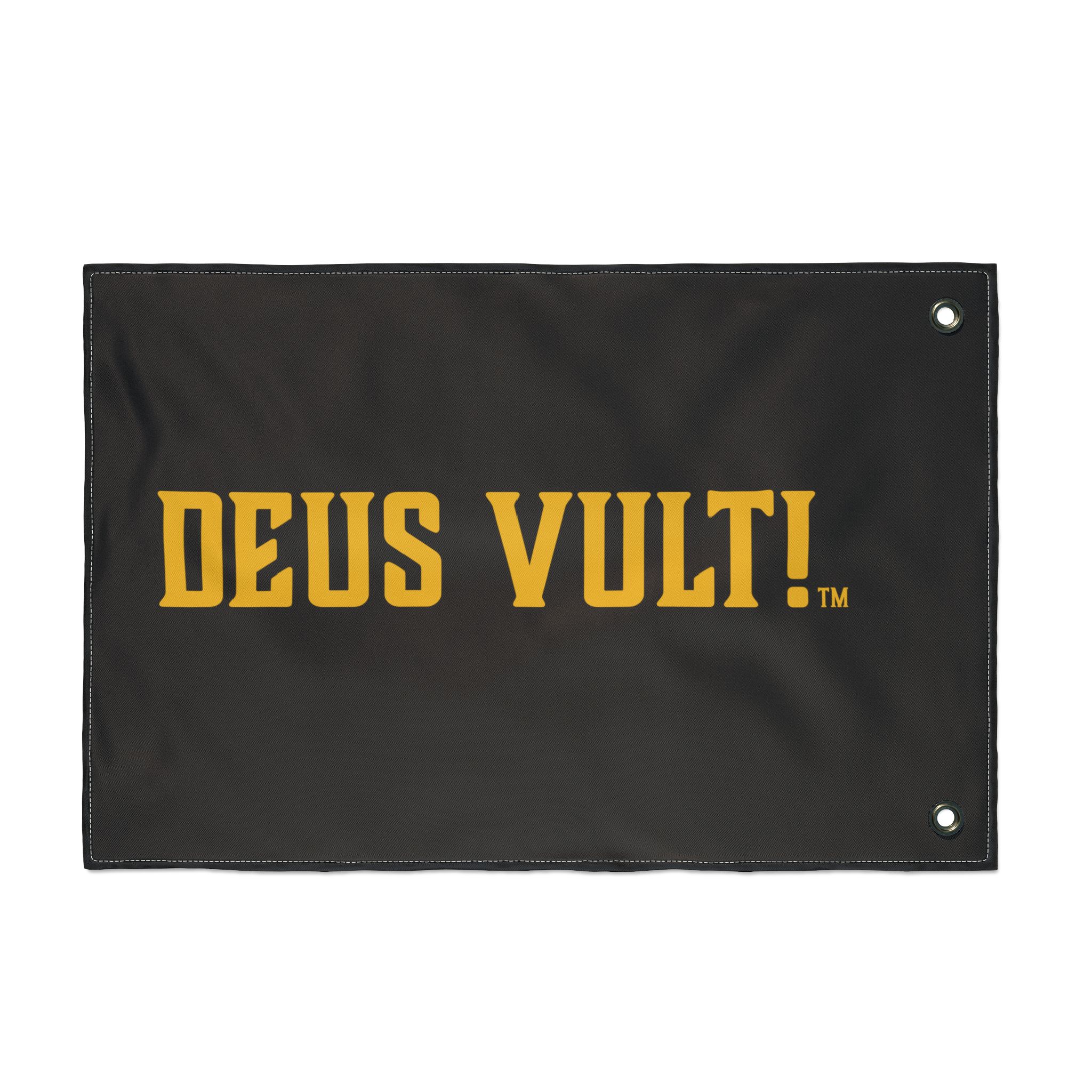 Double-Sided Flag — "My Remnant Army" Holy Face of Jesus / "Deus Vult" - Image 2