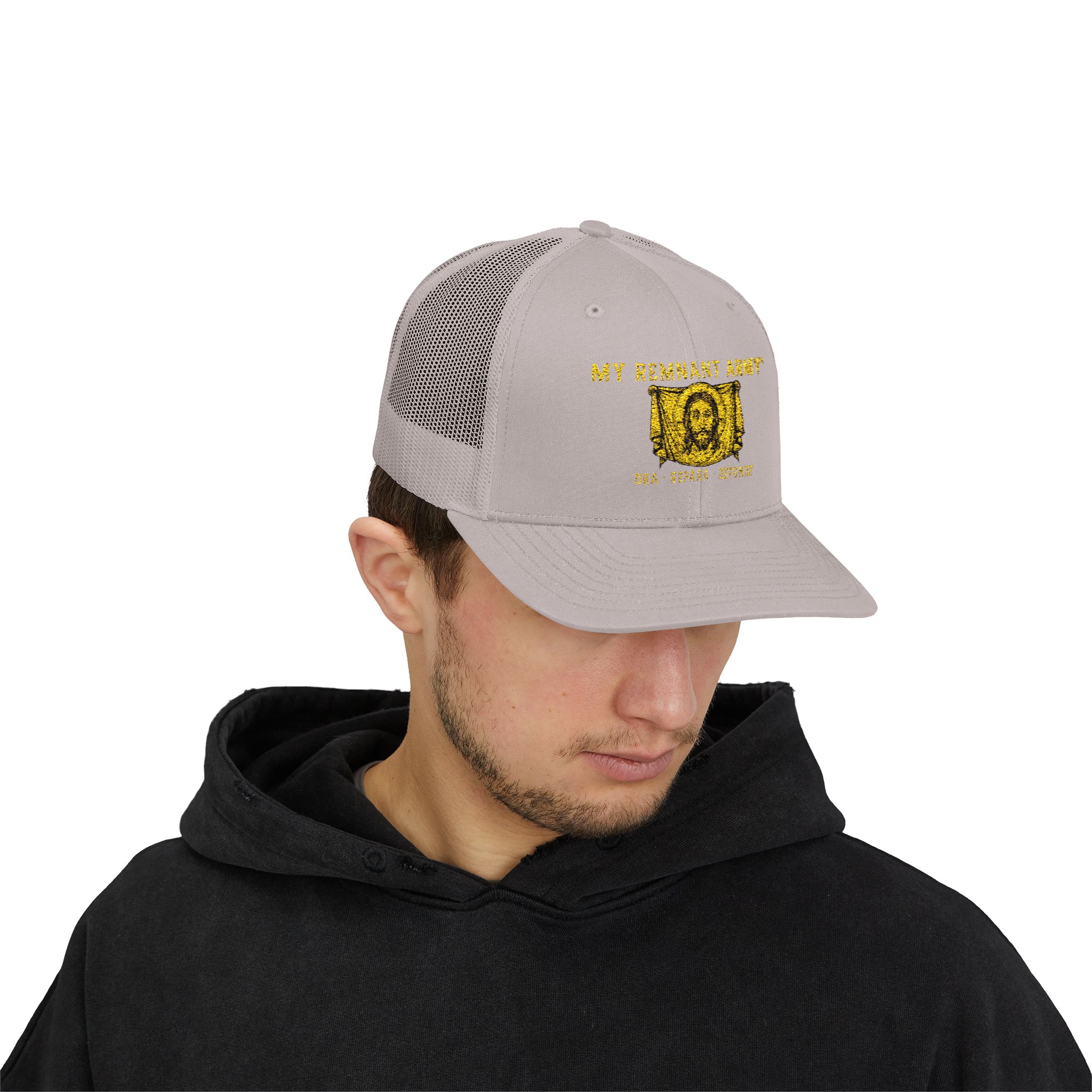 Trucker Cap — 'My Strength Story' Gold Foil Graphic - Image 11