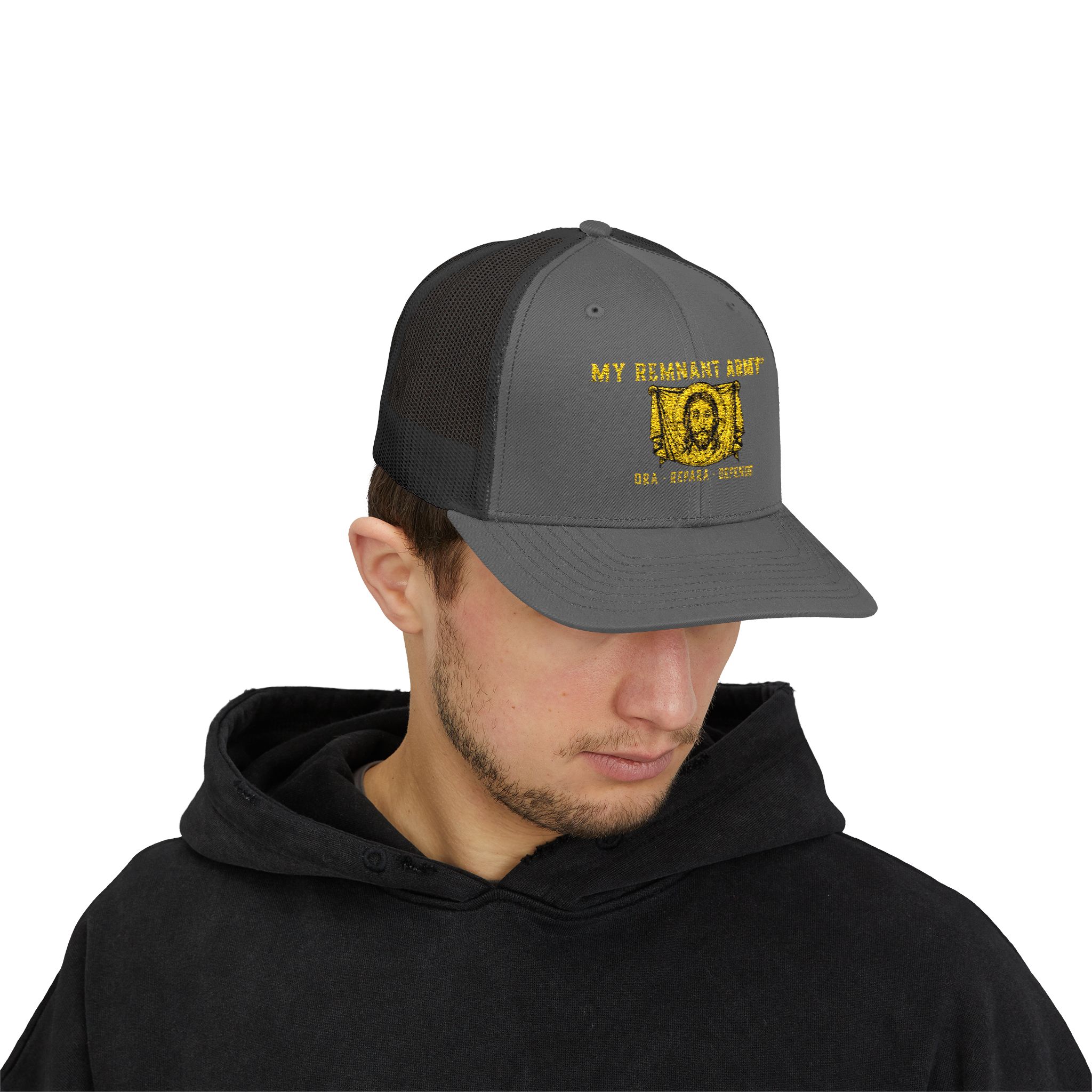 Trucker Cap — 'My Strength Story' Gold Foil Graphic - Image 35