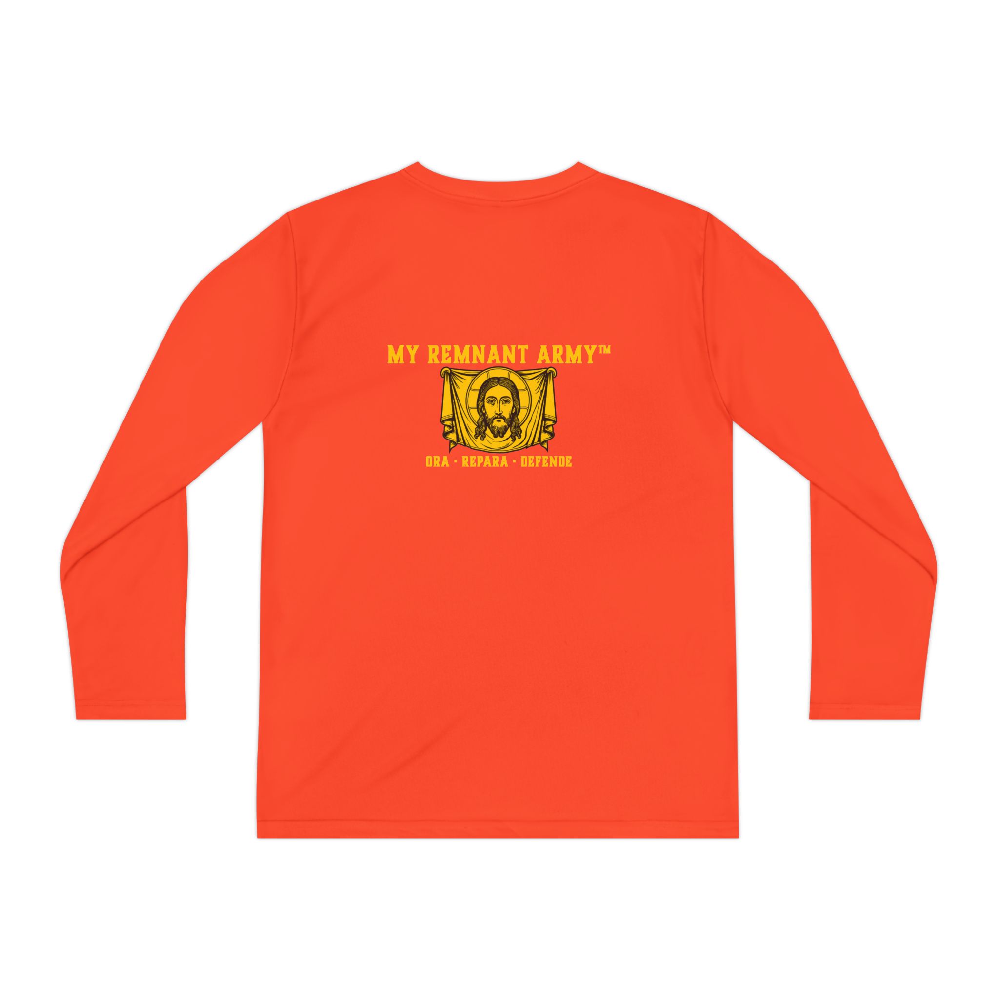 Youth Long Sleeve Tee — "DEUS VULT" Catholic/My Remnant Army Graphic - Image 10