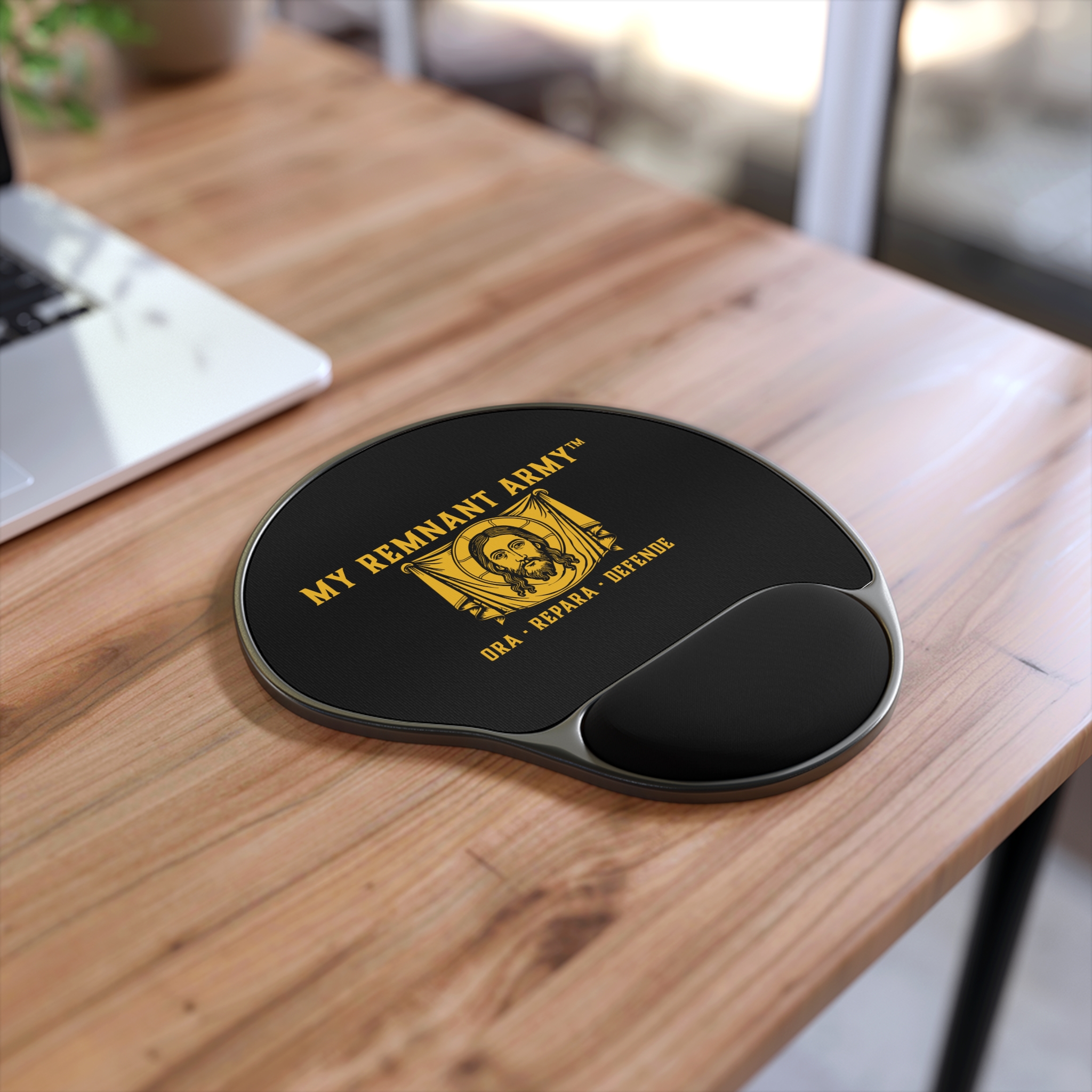 My Remnant Army Wrist-Comfort Mouse Pad — "Ora · Repara · Defende" - Image 2