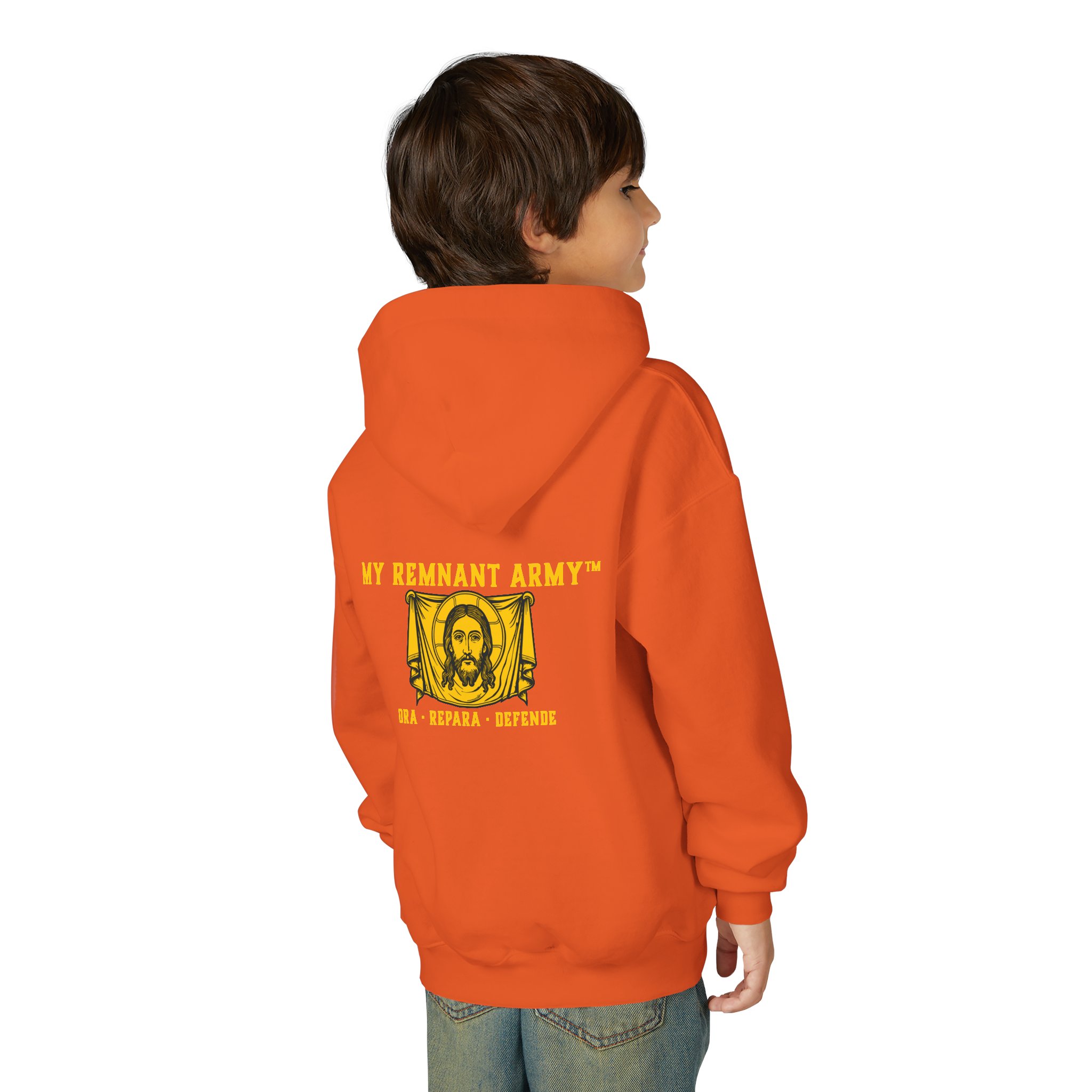 Youth Hoodie — "Deus Vult" Religious Graphic Pullover - Image 16